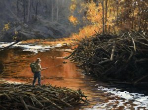 Sylvan Headwater Creek by Bob White for Gierach's 100th Sporting Life column